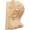 Ekena Millwork 4 1/4"W x 2 1/2"D x 5 1/2"H Medium Acanthus Block w/ Backplate Wood Corbel, Red Oak CORW04X03X06ABRO - alternate 1